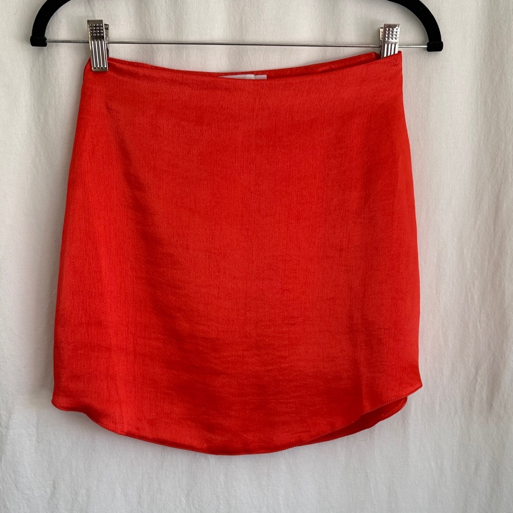 ASOS Orange Satin Mini Shoulder Bag